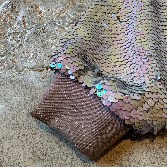 Lola and the Boys Sequins Flip Care Bear Bomber Jacket Size 4 - Picture 9 of 13